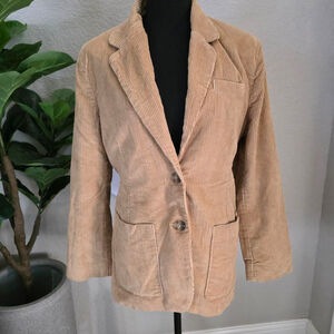 Women's Levi Strauss & Co. Beige Corduroy Blazer S